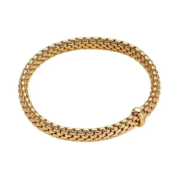 FOPE Vendome Flex'it Yellow Gold Bracelet Size SMALL