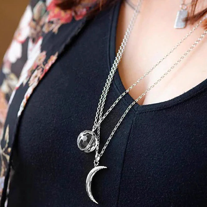 MONICA RICH KOSANN Large "Carpe Diem" Charm with Faceted Rock Crystal