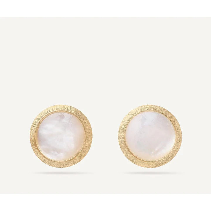 MARCO BICEGO 18K YELLOW GOLD JAIPUR MOTHER OF PEARL PETITE STUDS