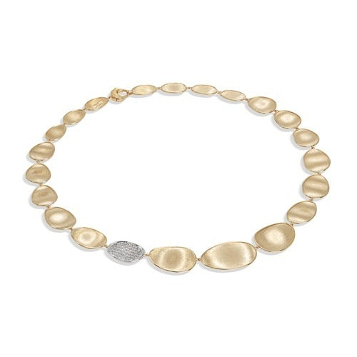 MARCO BICEGO LUNARIA 18K YELLOW GOLD NECKLACE WITH DIAMONDS 0.67 TW
