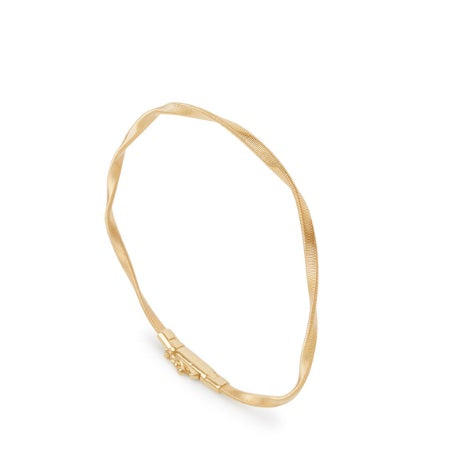 MARCO BICEGO MARRAKECH 18K YELLOW GOLD 2MM TWISTED COIL BRACELET