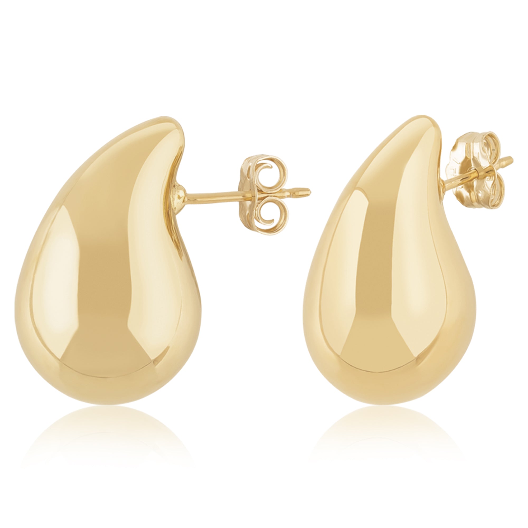 CARLA 14K YELLOW GOLD SMALL TEAR DROP STUD
