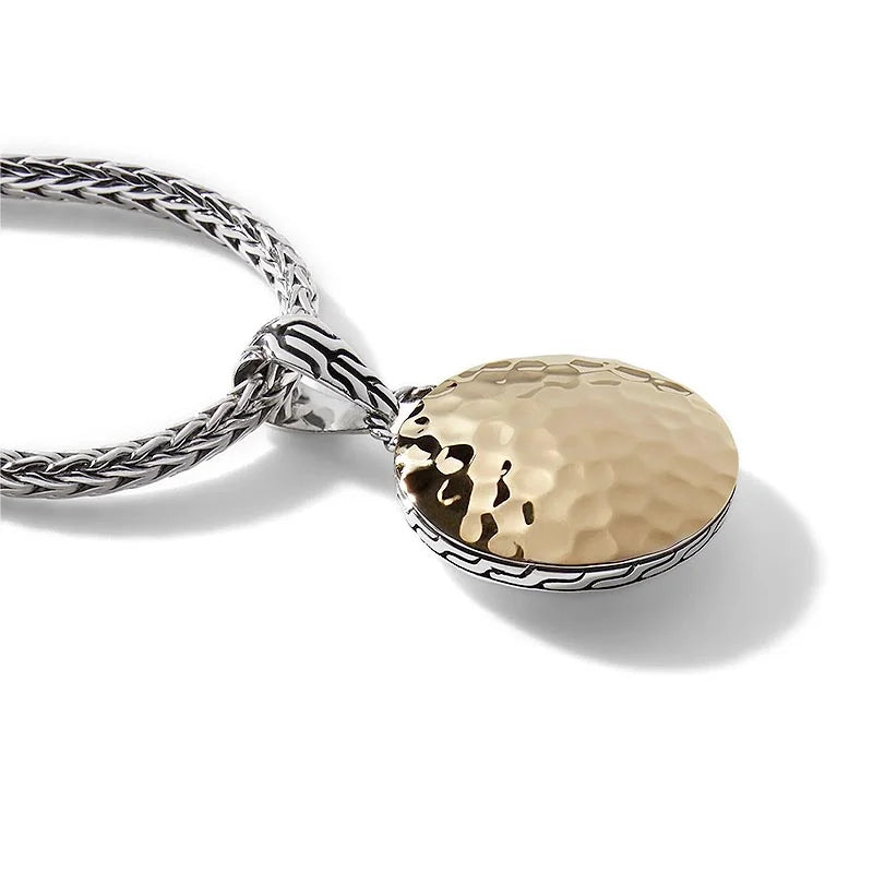18K Gold and Silver Palu Dot Pendant