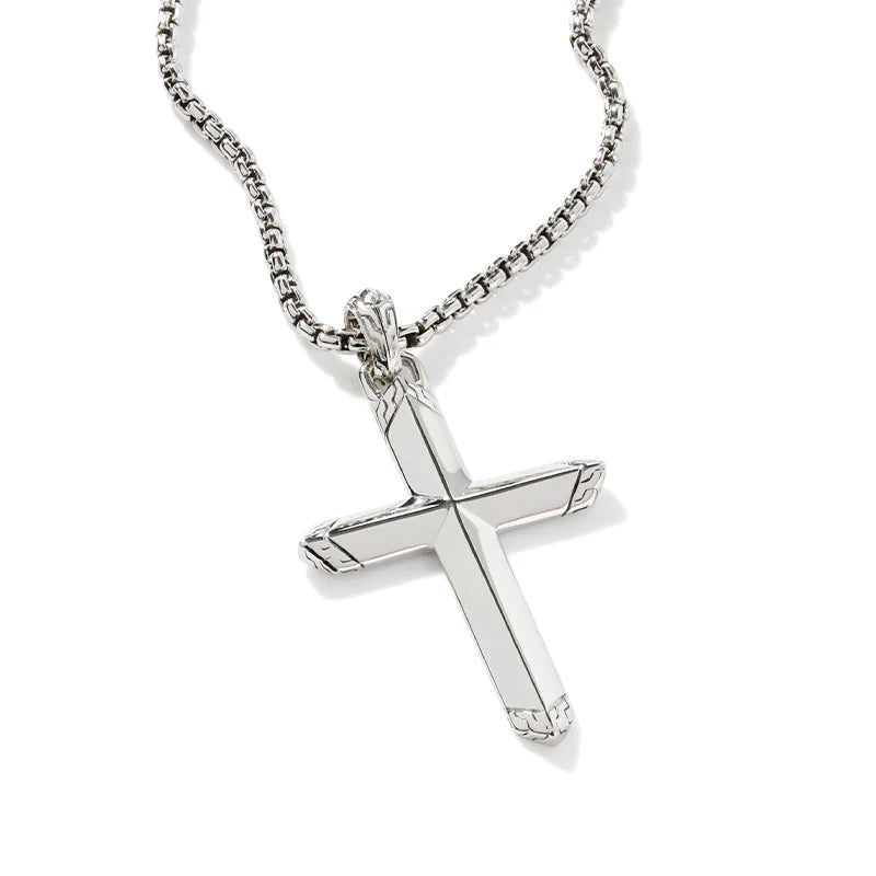 JOHN HARDY STERLING SILVER CLASSIC CHAIN CROSS PENDANT
