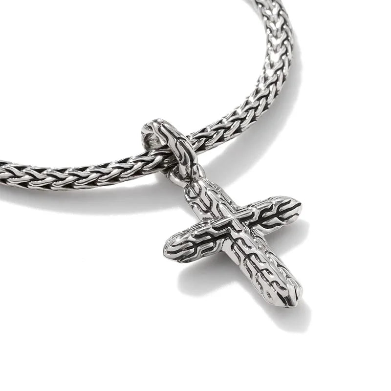 Classic Chain Cross Charm Bracelet