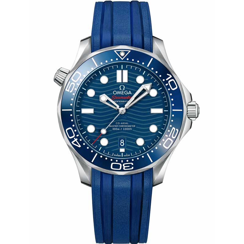 OMEGA SEAMASTER DIVER 300M 42MM, STEEL ON RUBBER STRAP