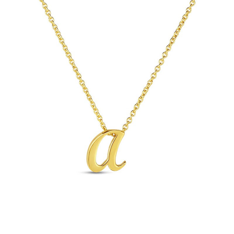Roberto Coin Tiny Treasures Love Letter 18K Gold 'A' Pendant