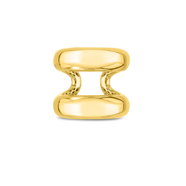 ROBERTO COIN 18K YELLOW DESIGNER GOLD ORO CLASSIC RING