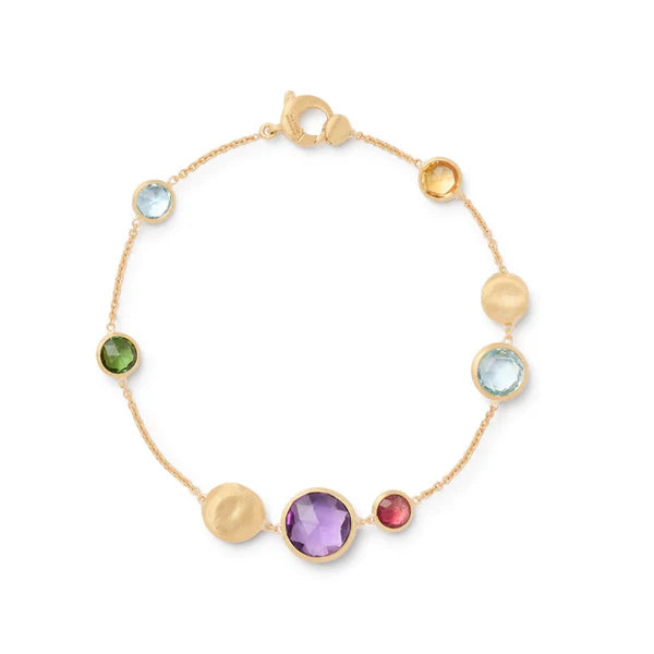 MARCO BICEGO 18K YELLOW GOLD JAIPUR BRACELET WITH MIXED GEMS