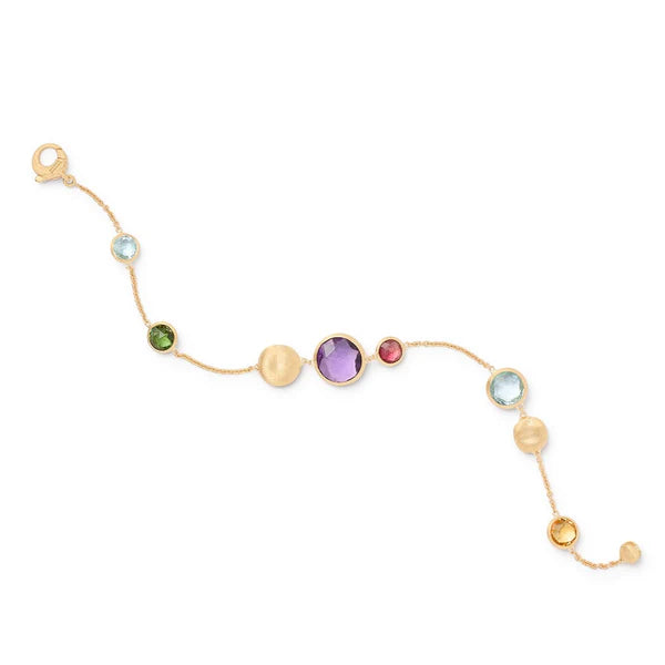 MARCO BICEGO 18K YELLOW GOLD JAIPUR BRACELET WITH MIXED GEMS