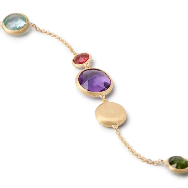 MARCO BICEGO 18K YELLOW GOLD JAIPUR BRACELET WITH MIXED GEMS