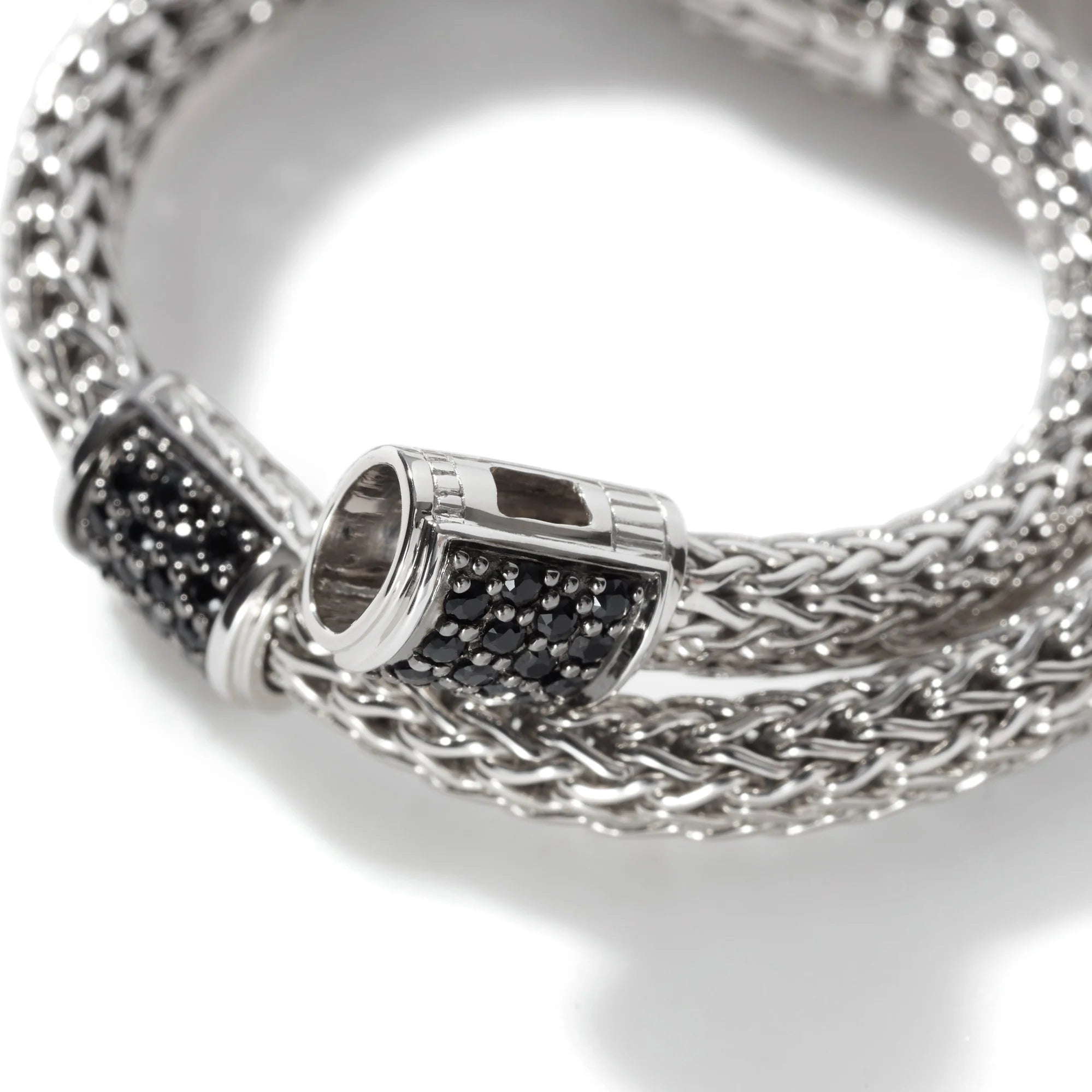 JOHN HARDY ICON BRACELET, STERLING SILVER, GEMSTONES, 5MM