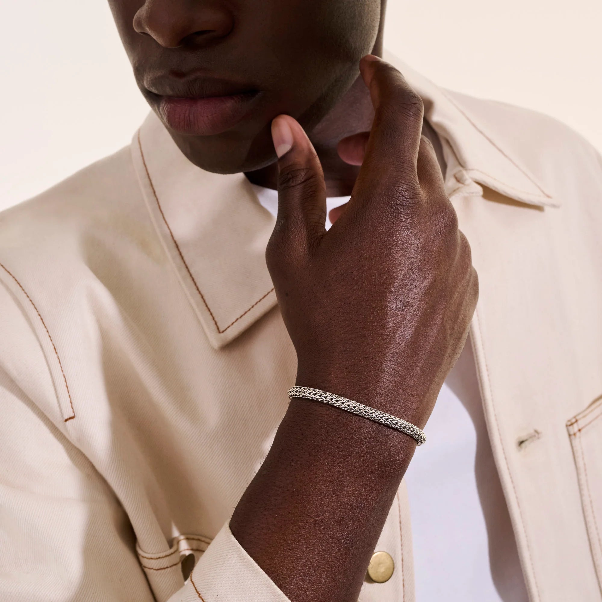 John Hardy Hook Clasp Bracelet, Sterling Silver, 5MM