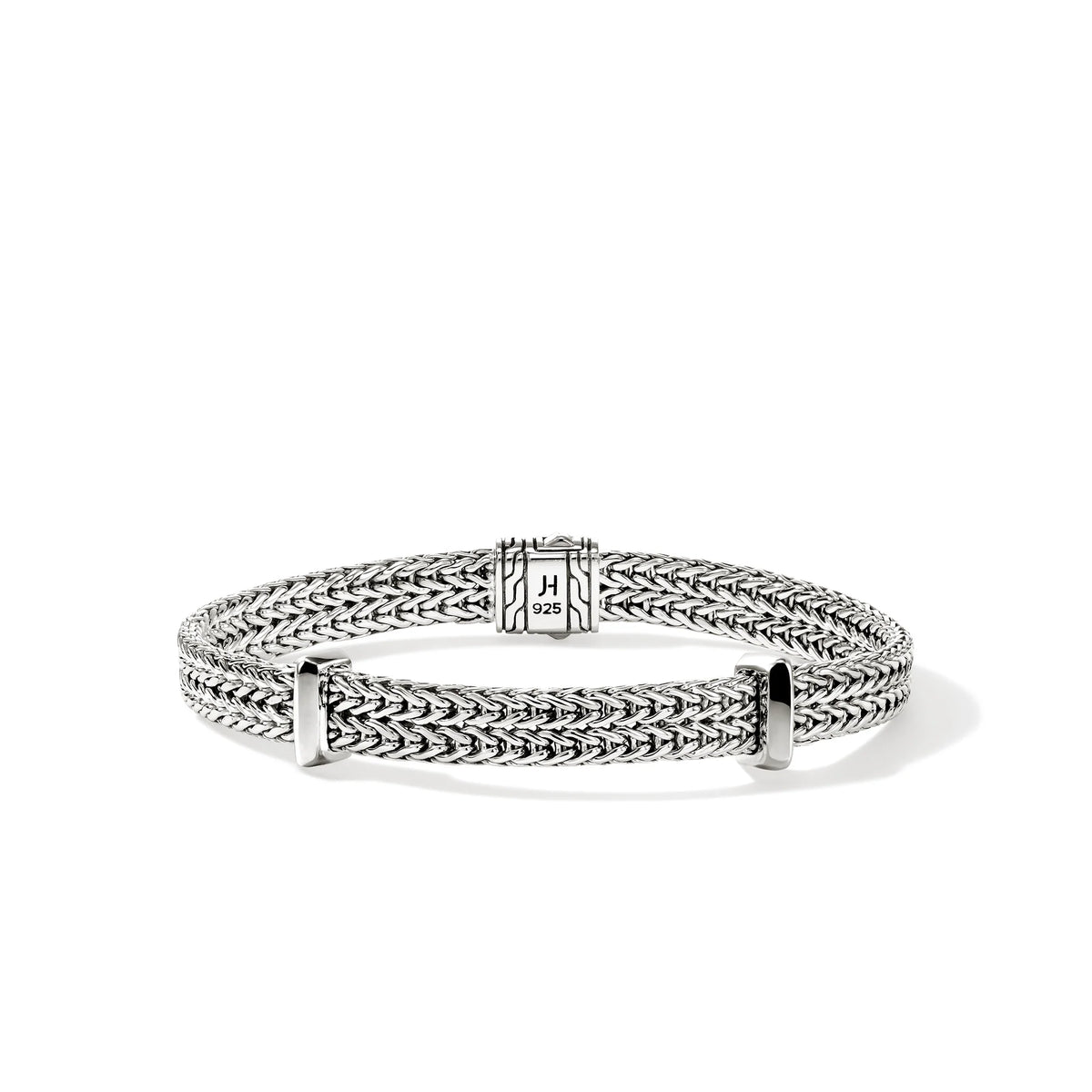 JOHN HARDY STERLING SILVER ICON LINK 6MM FLAT CHAIN BRACELET, SIZE SMALL