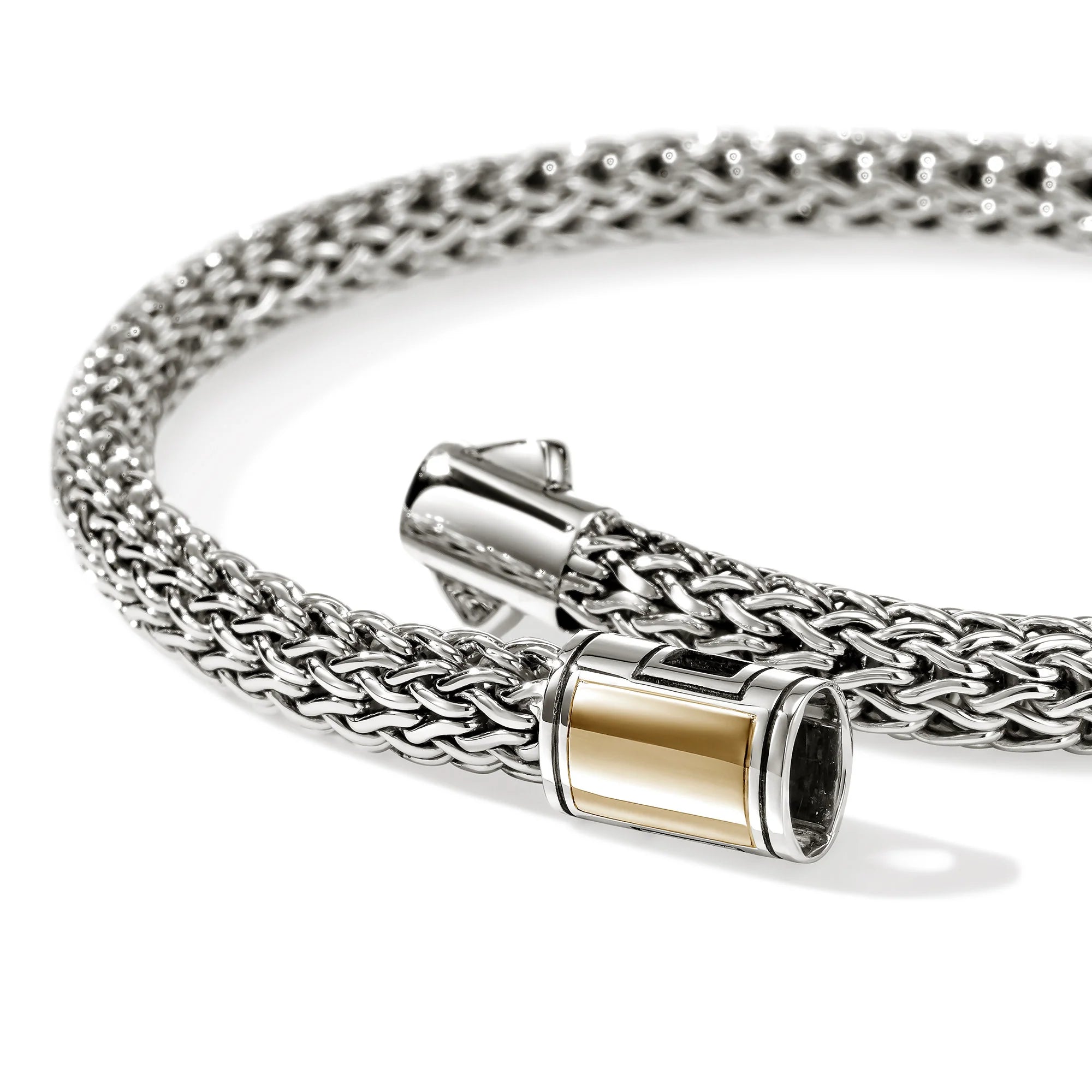 JOHN HARDY ICON BRACELET, GOLD, STERLING SILVER, 5MM