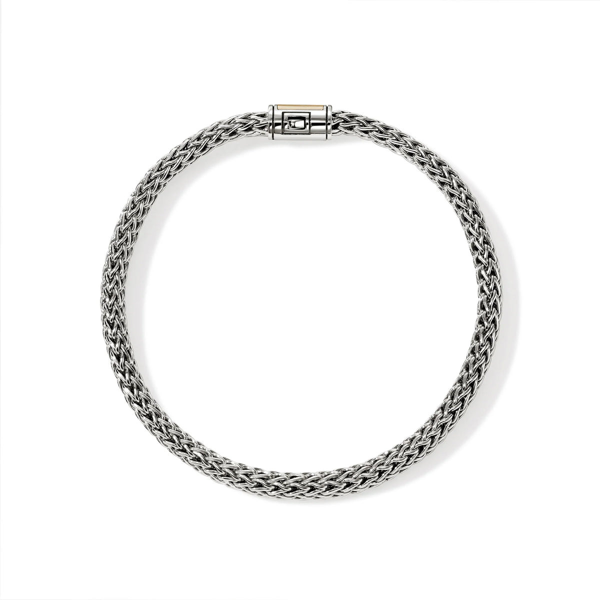 JOHN HARDY ICON BRACELET, GOLD, STERLING SILVER, 5MM