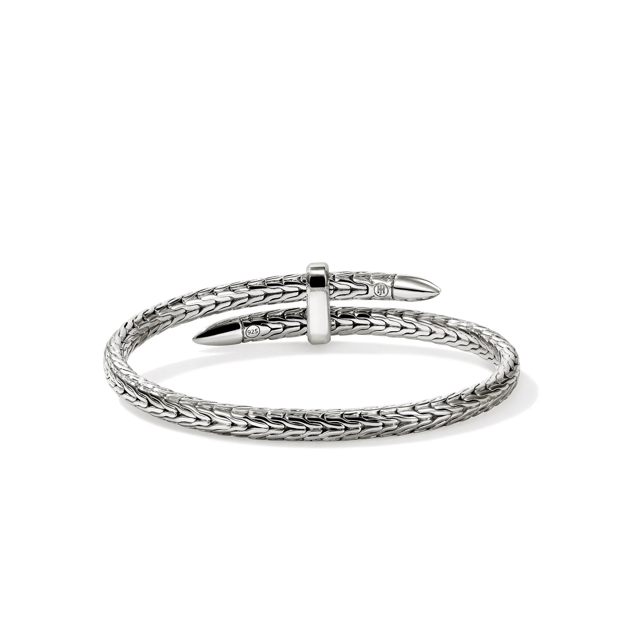 JOHN HARDY SPEAR FLEX CUFF, STERLING SILVER, GEMSTONES