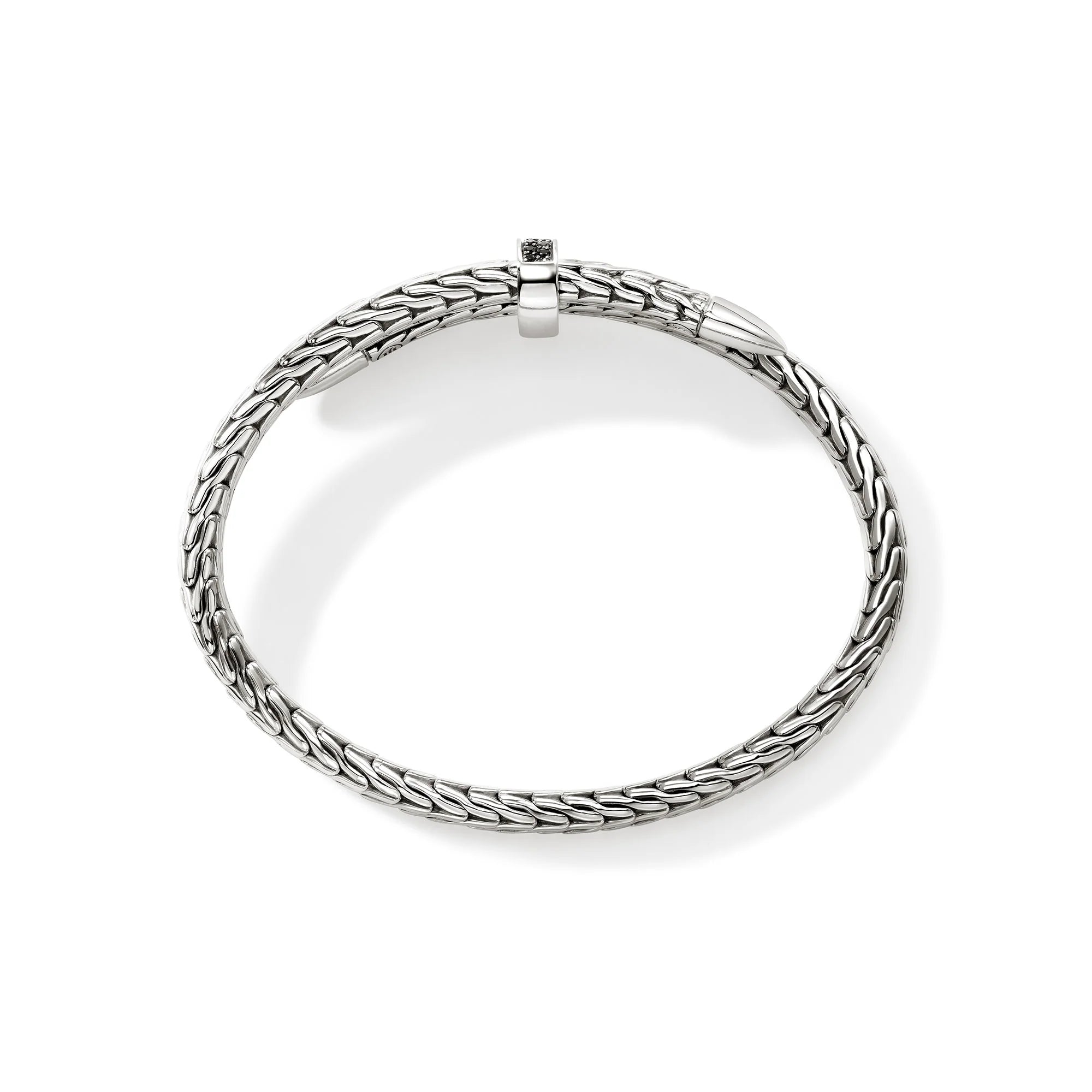 JOHN HARDY SPEAR FLEX CUFF, STERLING SILVER, GEMSTONES