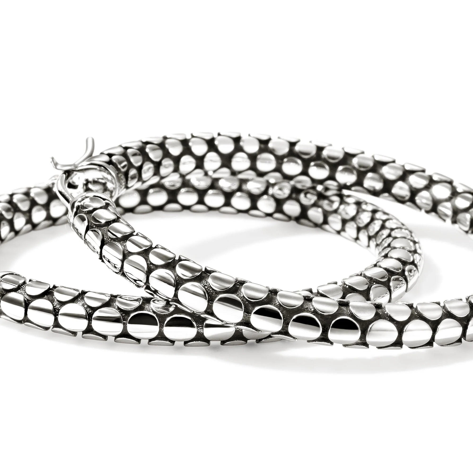 JOHN HARDY DOT STERLING SILVER HOOP EARRINGS
