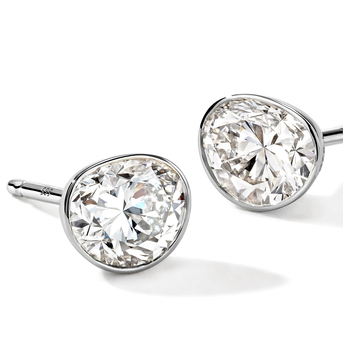 JOHN HARDY LOVESTRUCK STUD EARRINGS, STERLING SILVER, LAB DIAMONDS, 1.5TCW