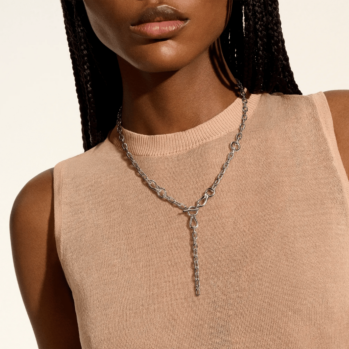 JOHN HARDY SURF LINK STERLING SILVER NECKLACE