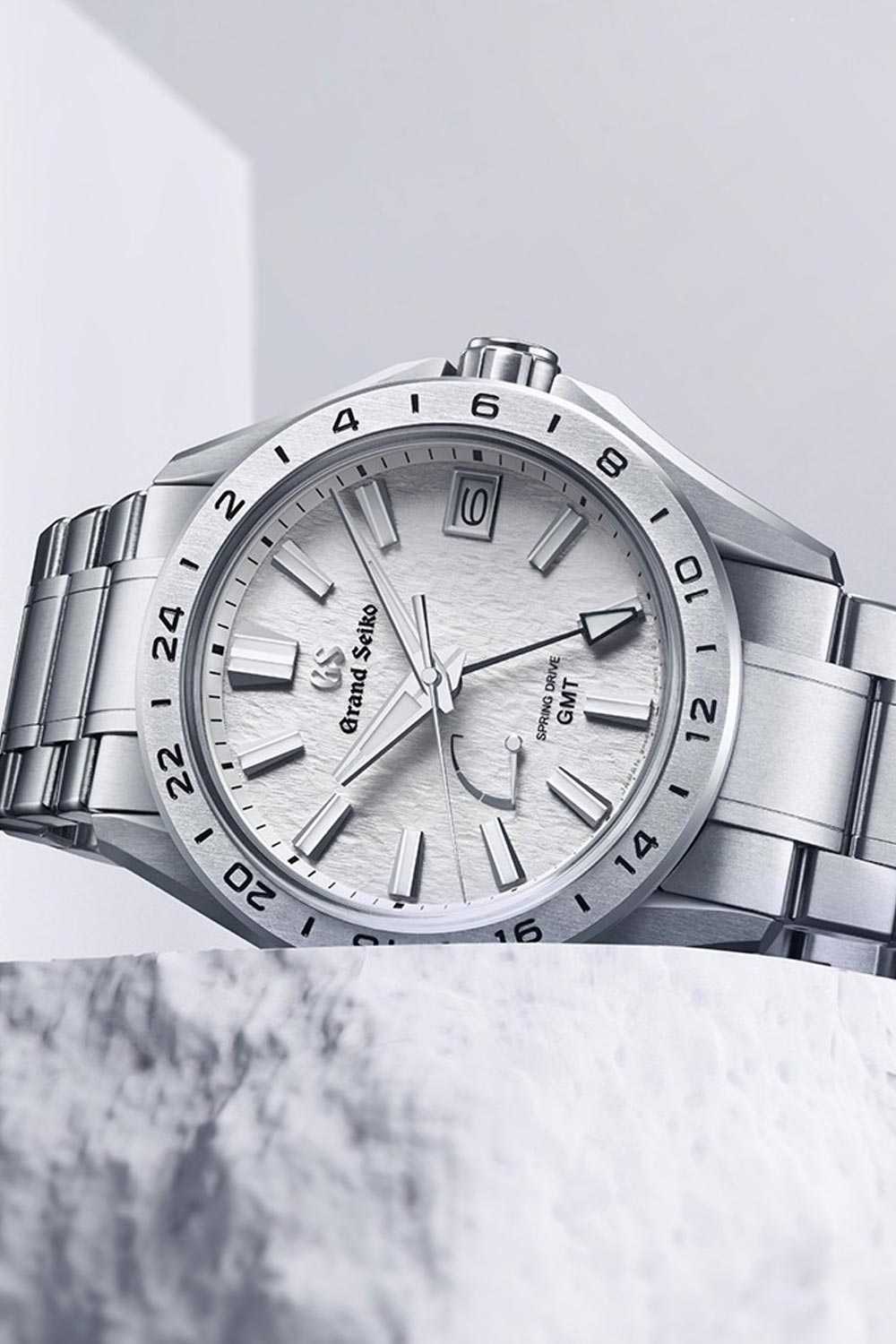 Grand Seiko 'Mistflake' Spring Drive GMT SBGE285