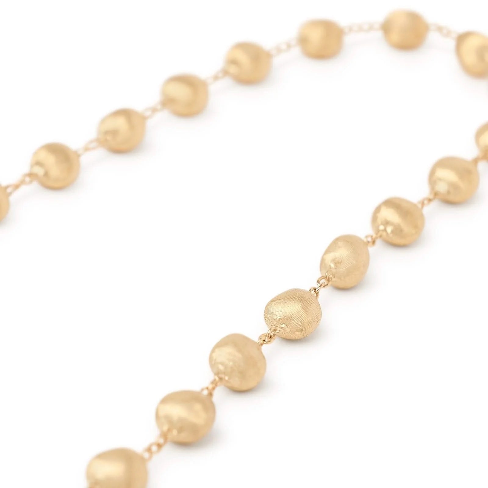 MARCO BICEGO AFRICA 18K YELLOW GOLD BEAD NECKLACE