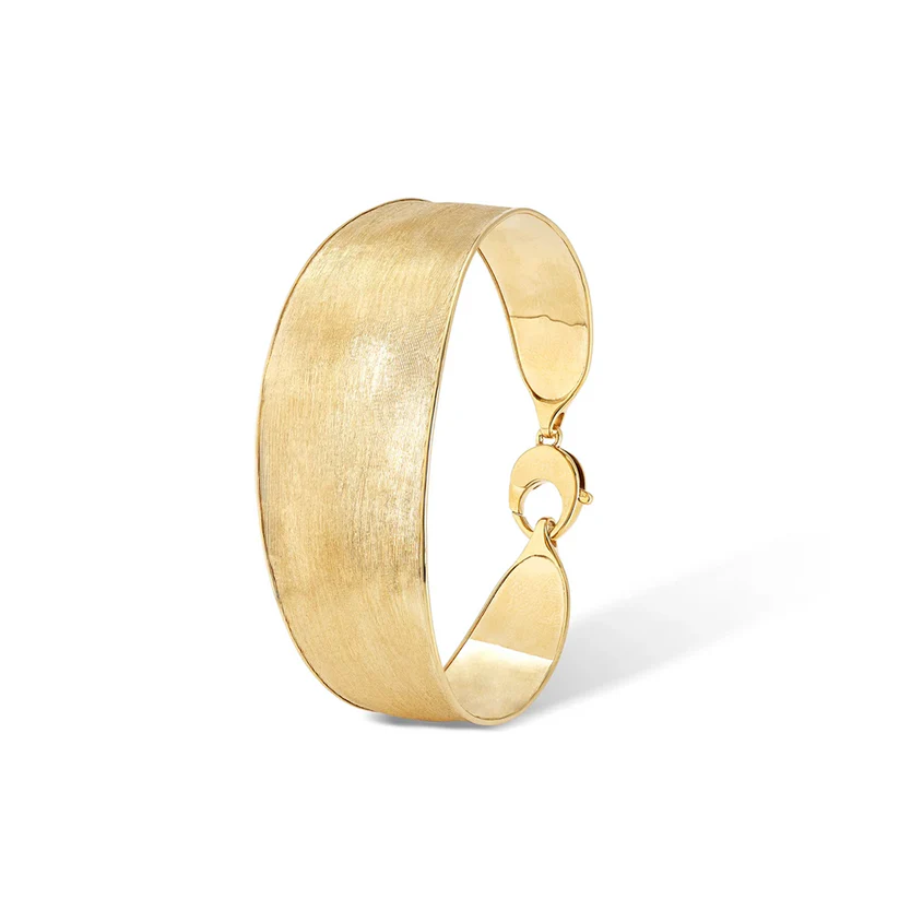 MARCO BICEGO LUNARIA 18K YELLOW GOLD LARGE WIDTH BANGLE