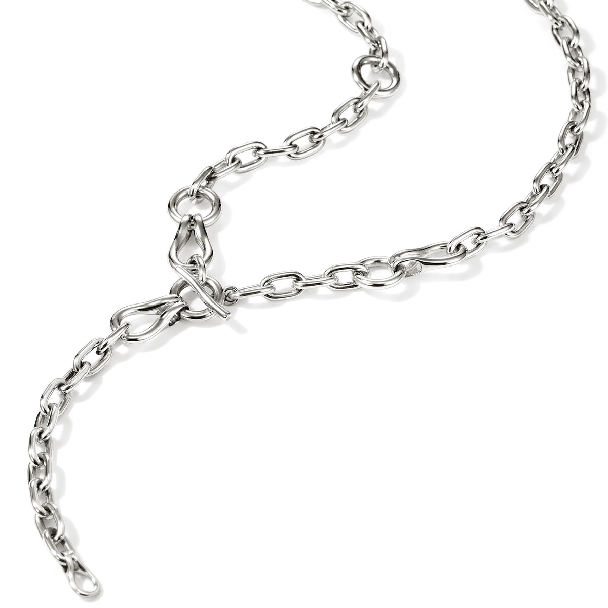 JOHN HARDY SURF LINK STERLING SILVER NECKLACE