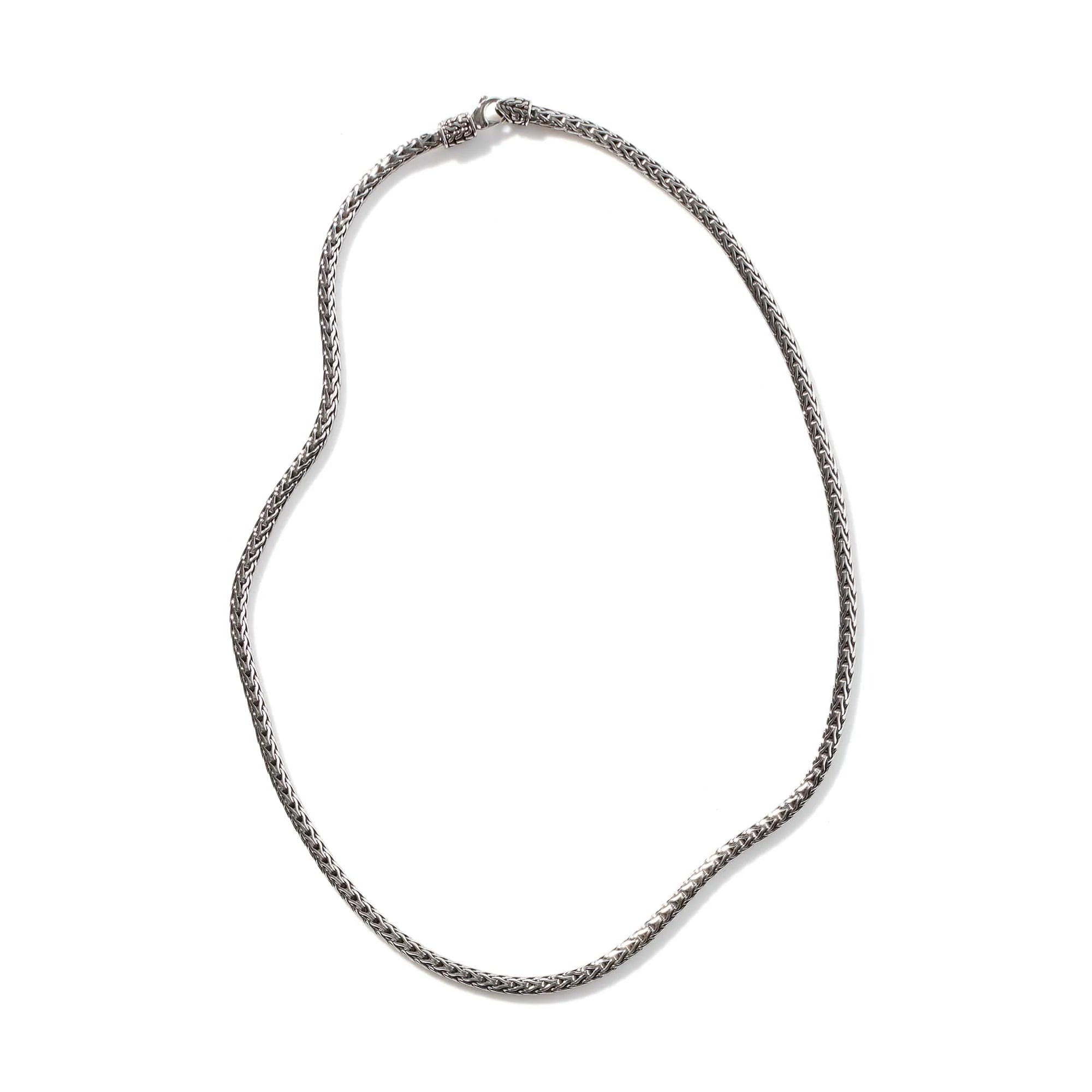 JOHN HARDY CLASSIC CHAIN STERLING SILVER SLIM 3.5MM NECKLACE SIZE 18 INCHES
