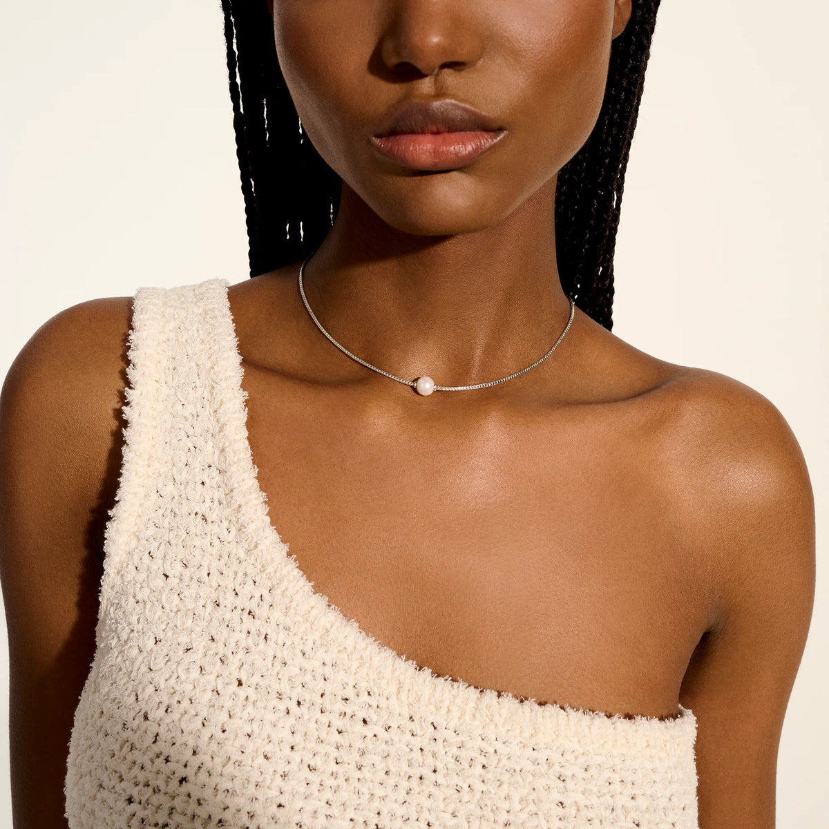 JOHN HARDY ESSENTIAL PEARL NECKLACE, STERLING SILVER, 1.8MM