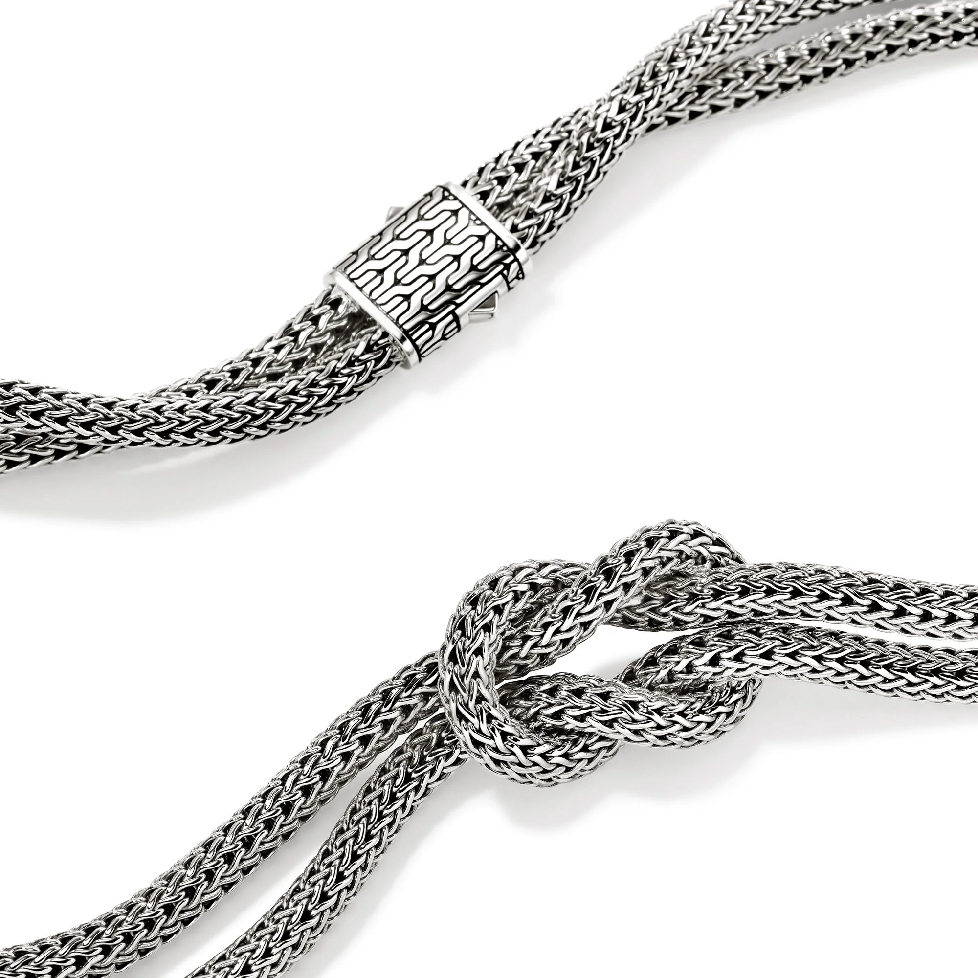 JOHN HARDY LOVE KNOT NECKLACE, STERLING SILVER, 10MM