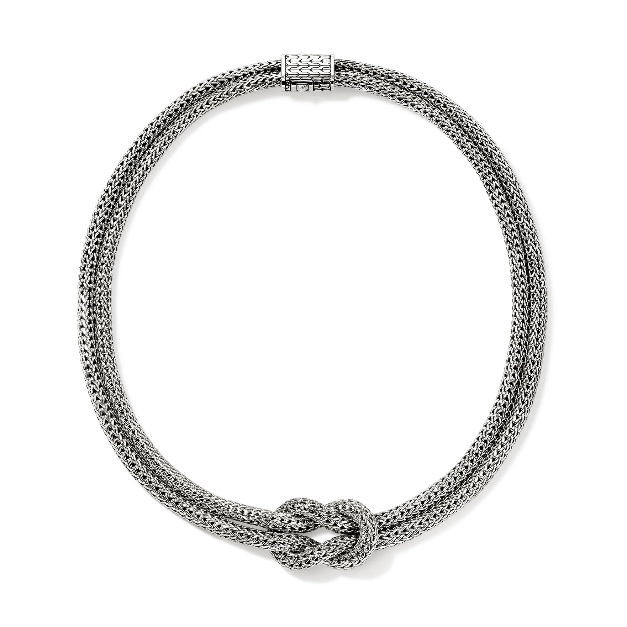JOHN HARDY LOVE KNOT NECKLACE, STERLING SILVER, 10MM