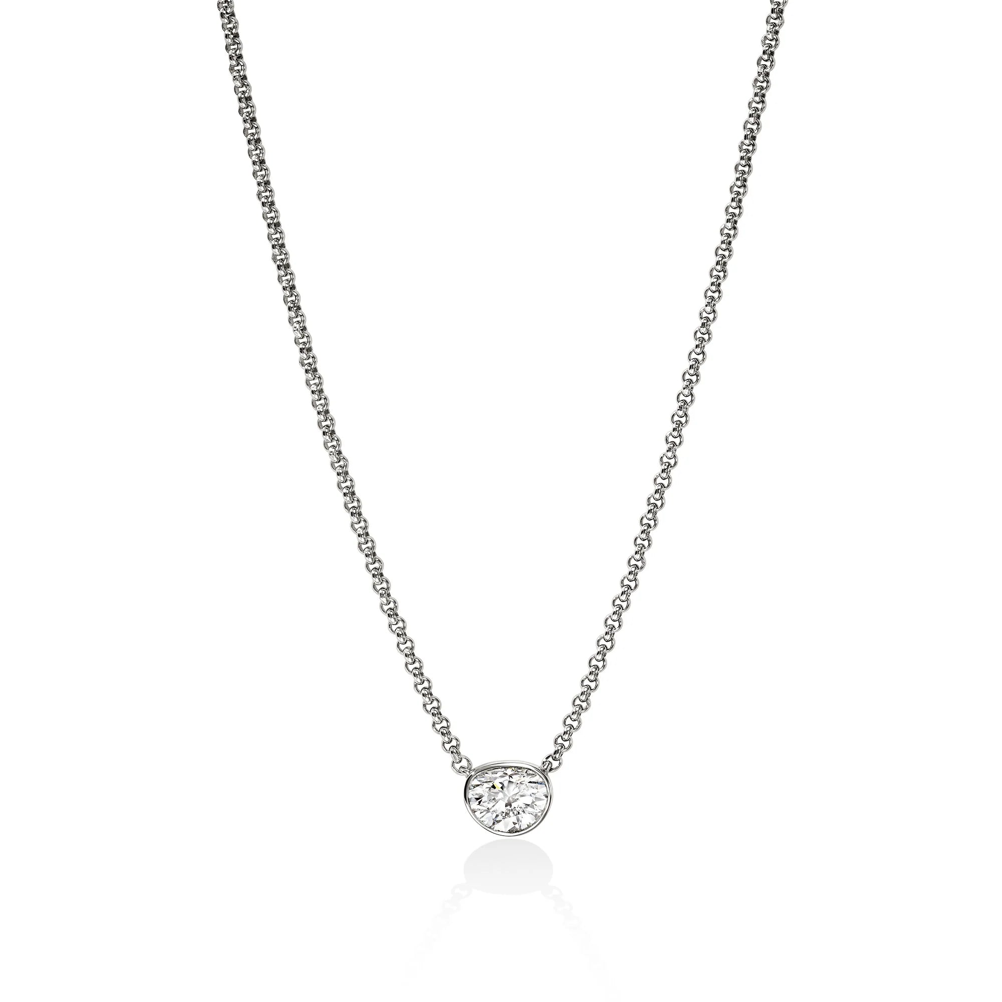 JOHN HARDY LOVESTRUCK NECKLACE, STERLING SILVER, DIAMOND 0.75TCW