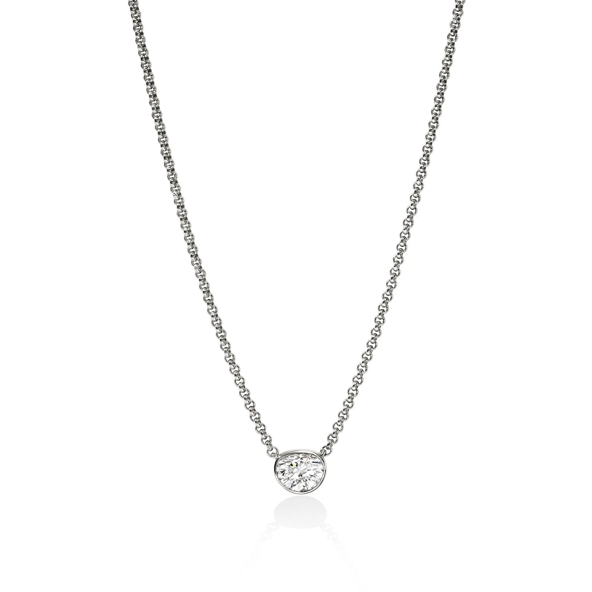 JOHN HARDY LOVESTRUCK NECKLACE, STERLING SILVER, DIAMOND 0.75TCW