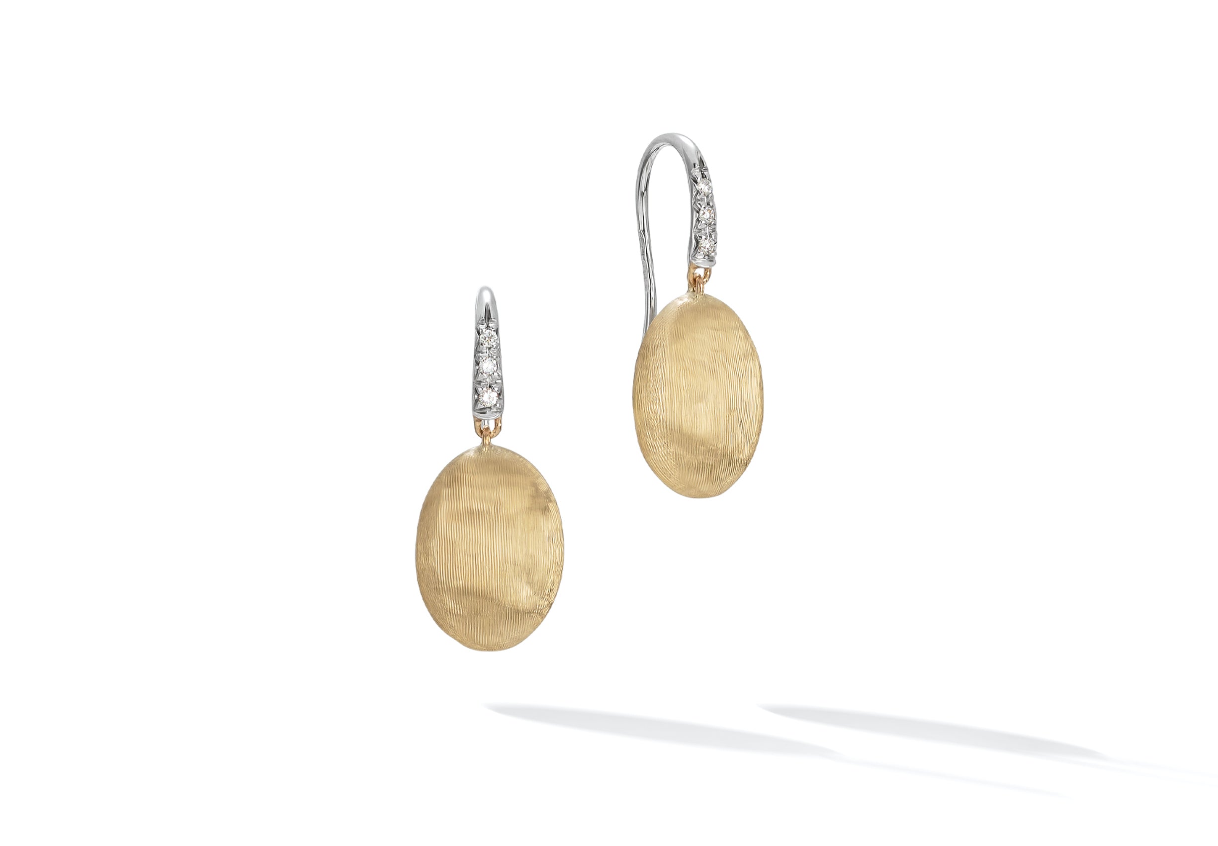 MARCO BICEGO SIVIGLIA 18K YELLOW GOLD DIAMOND 0.039 STUDDED EARRINGS