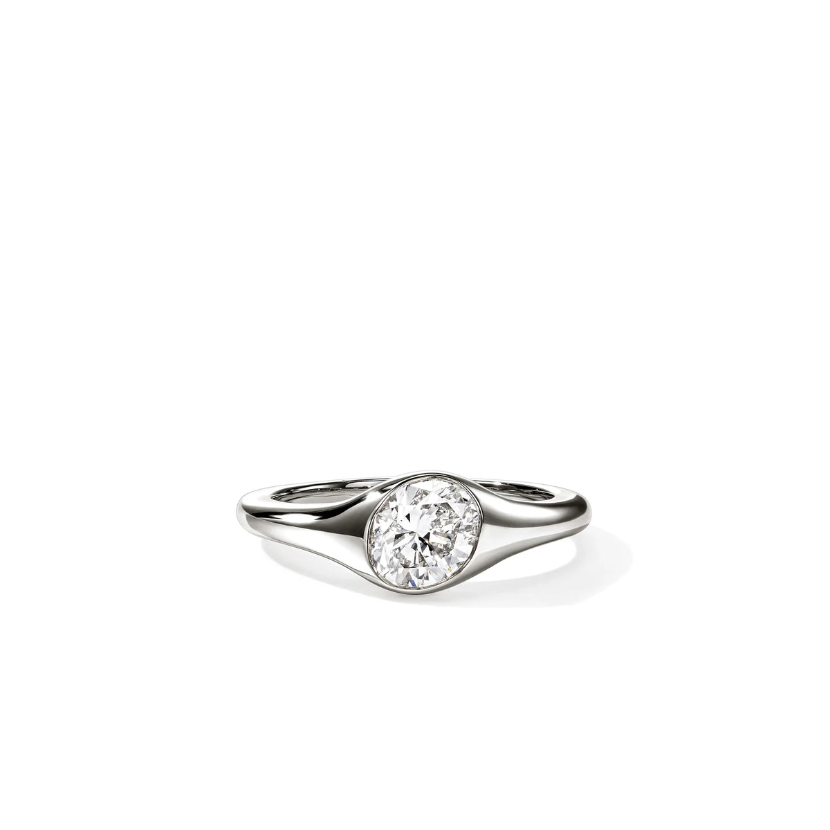 JOHN HARDY LOVESTRUCK SILVER RING WITH LAB GROWN DIAMOND (1.25TCW) SIZE 7
