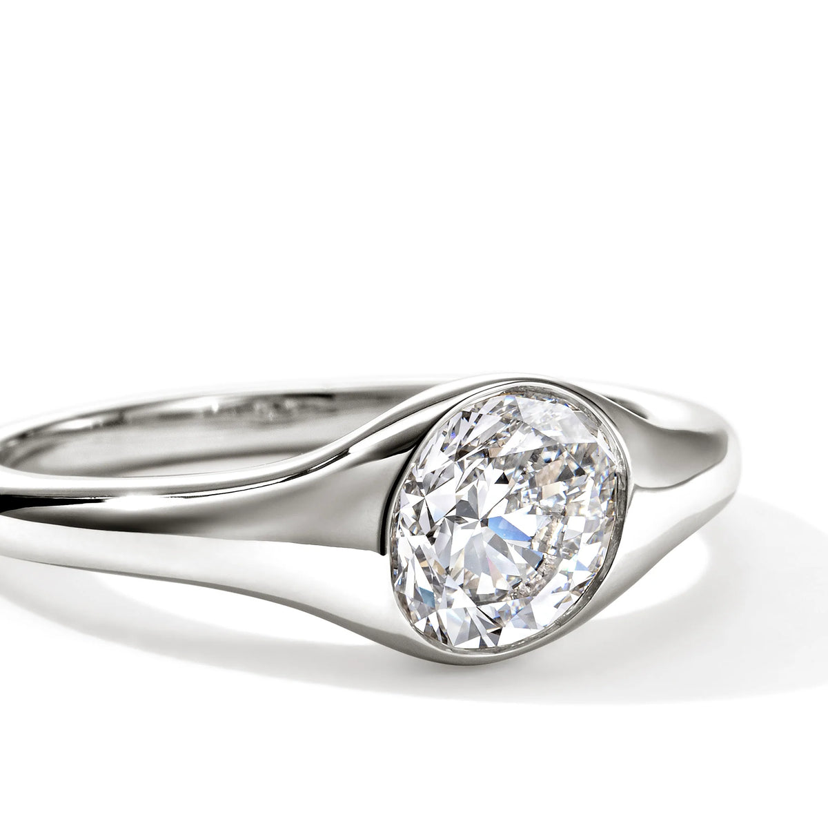 JOHN HARDY LOVESTRUCK SILVER RING WITH LAB GROWN DIAMOND (1.25TCW) SIZE 7