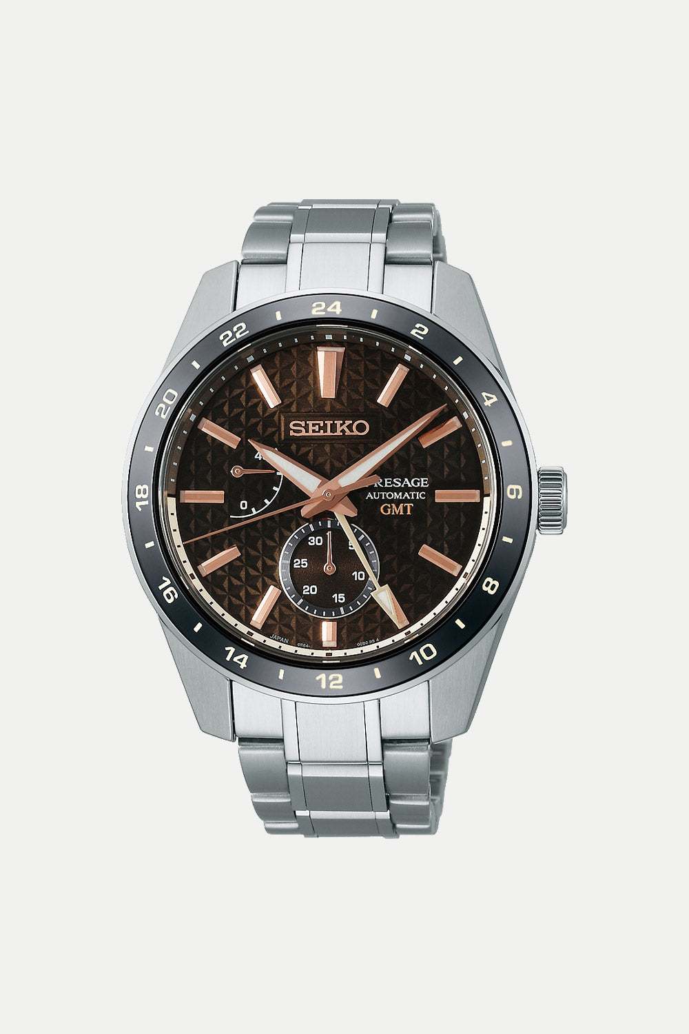 Seiko Presage ‘Keshizumi’ Sharp Edged Series Brown GMT SPB275J1