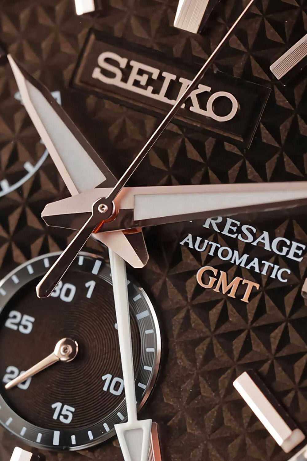 Seiko Presage ‘Keshizumi’ Sharp Edged Series Brown GMT SPB275J1