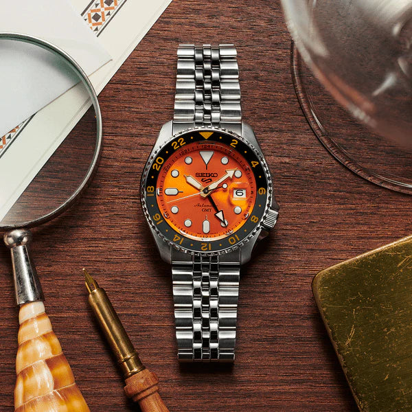 Seiko 5 Sport's GMT Orange Automatic SSK005K1