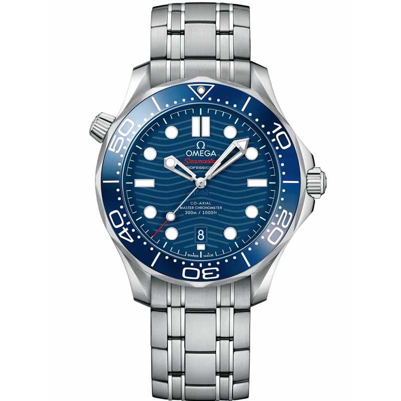 Omega Seamaster Diver 300M Co-Axial Master Chronometer 42mm (Blue Dial and Steel Strap)
