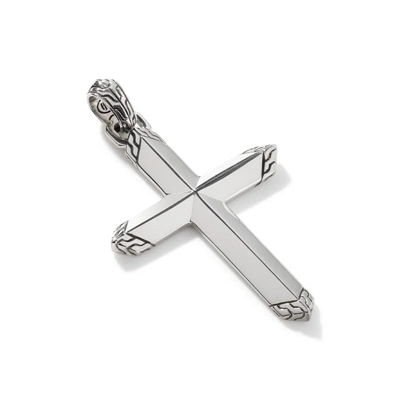 JOHN HARDY STERLING SILVER CLASSIC CHAIN CROSS PENDANT