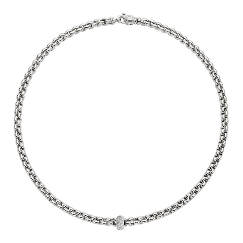 Fope Gioielli Eka White Gold & Diamond Necklace
