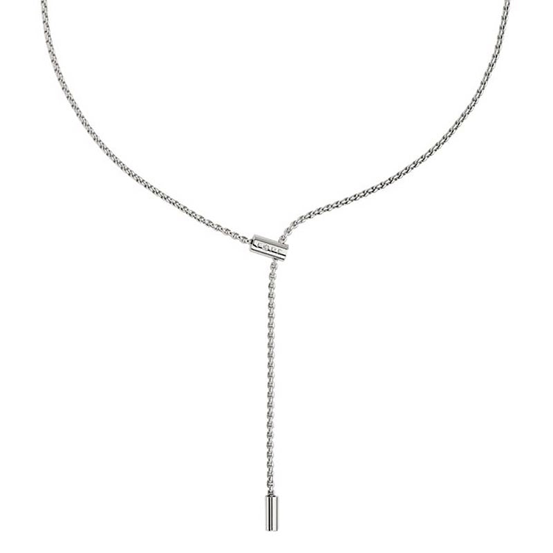 Fope 18K Aria White Gold & Diamond Lariat Necklace