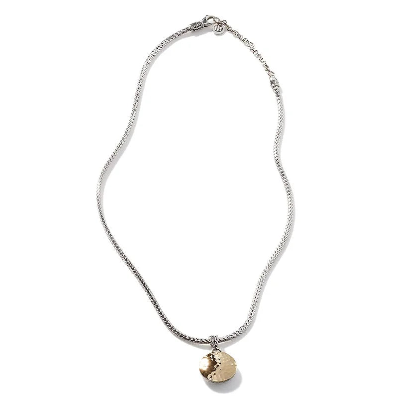 18K Gold and Silver Palu Dot Pendant