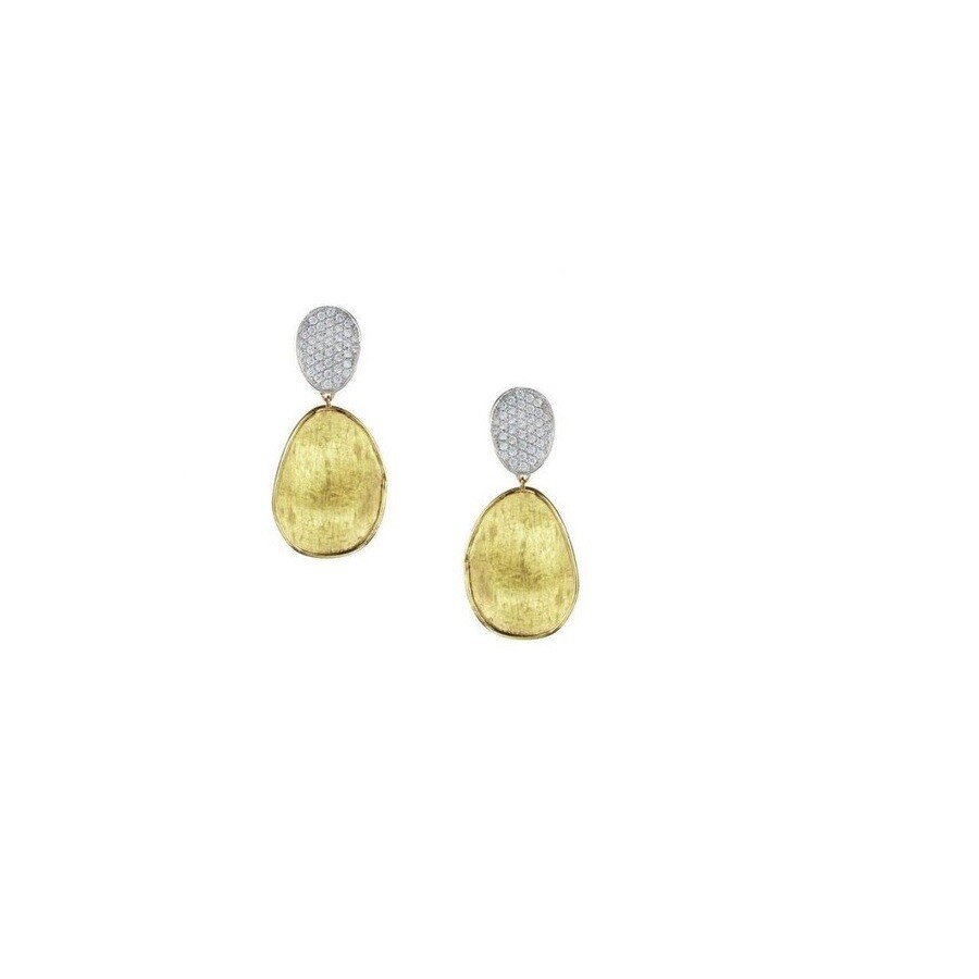 MARCO BICEGO 18K YELLOW GOLD LUNARIA SMALL DIAMOND CHANDELIER EARRINGS