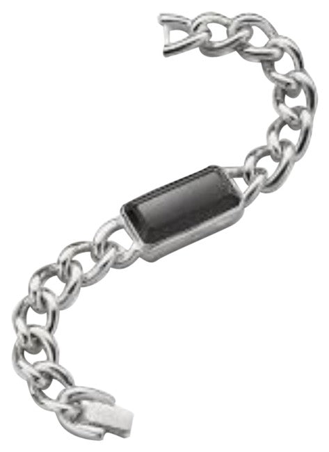 Black Onyx Rectangle Locket Bracelet