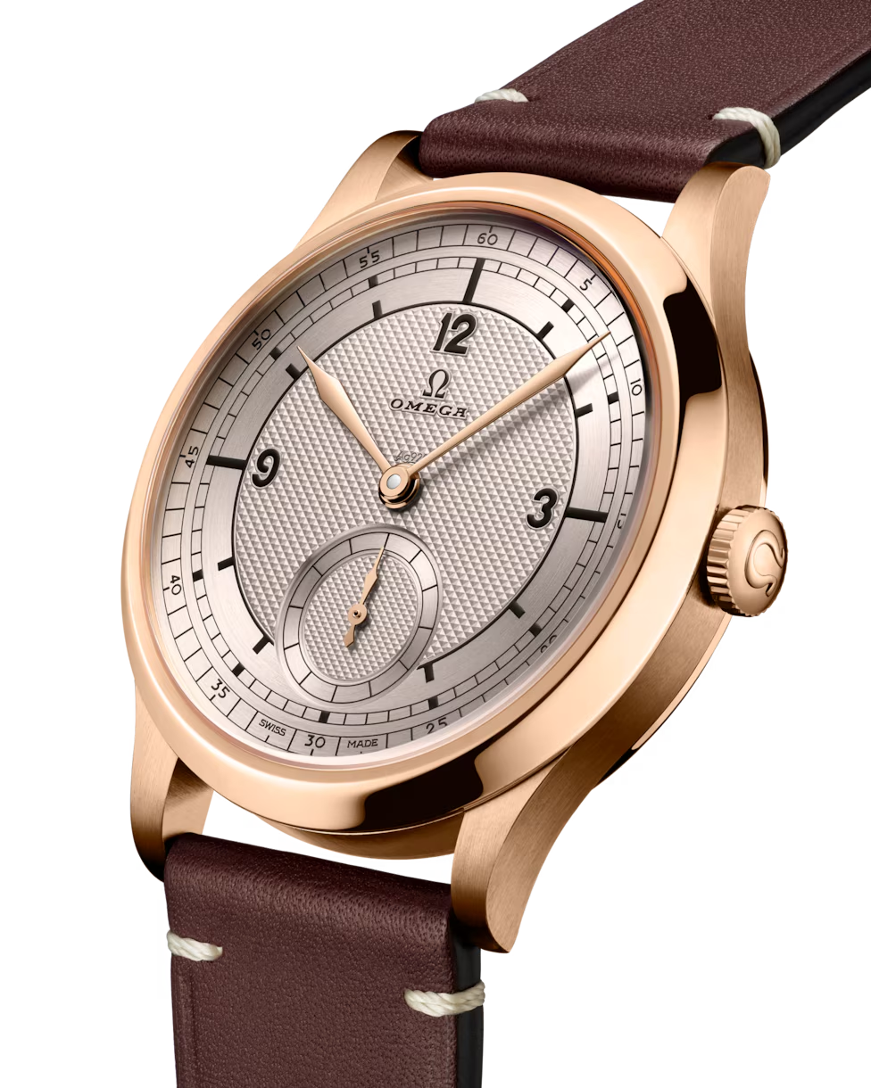 OMEGA SPECIALITIES PARIS 2024 BRONZE GOLD EDITION 39MM, BRONZE GOLD ON LEATHER STRAP