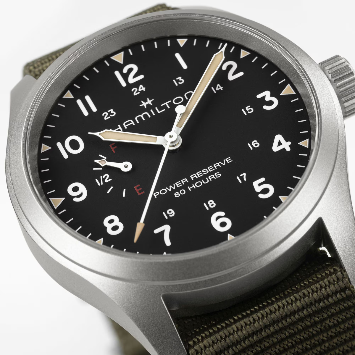 HAMILTON KHAKI FIELD MECHANICAL POWER RESERVE 40MM
